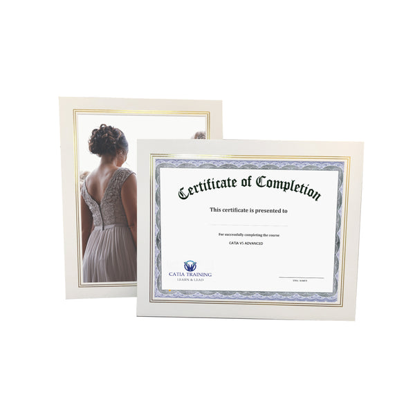 Enviro Certificate Easels - White
